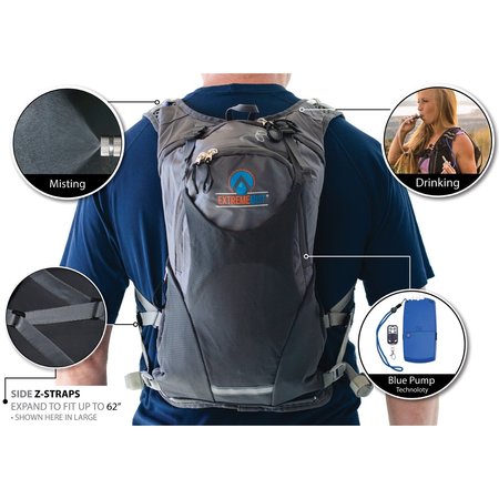 Extrememist Misting & Drinking Hydration Backpack, Small Blue 483427